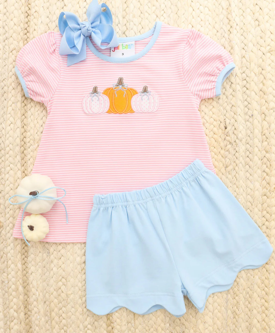 Pumpkin Pals Scallop Short Set