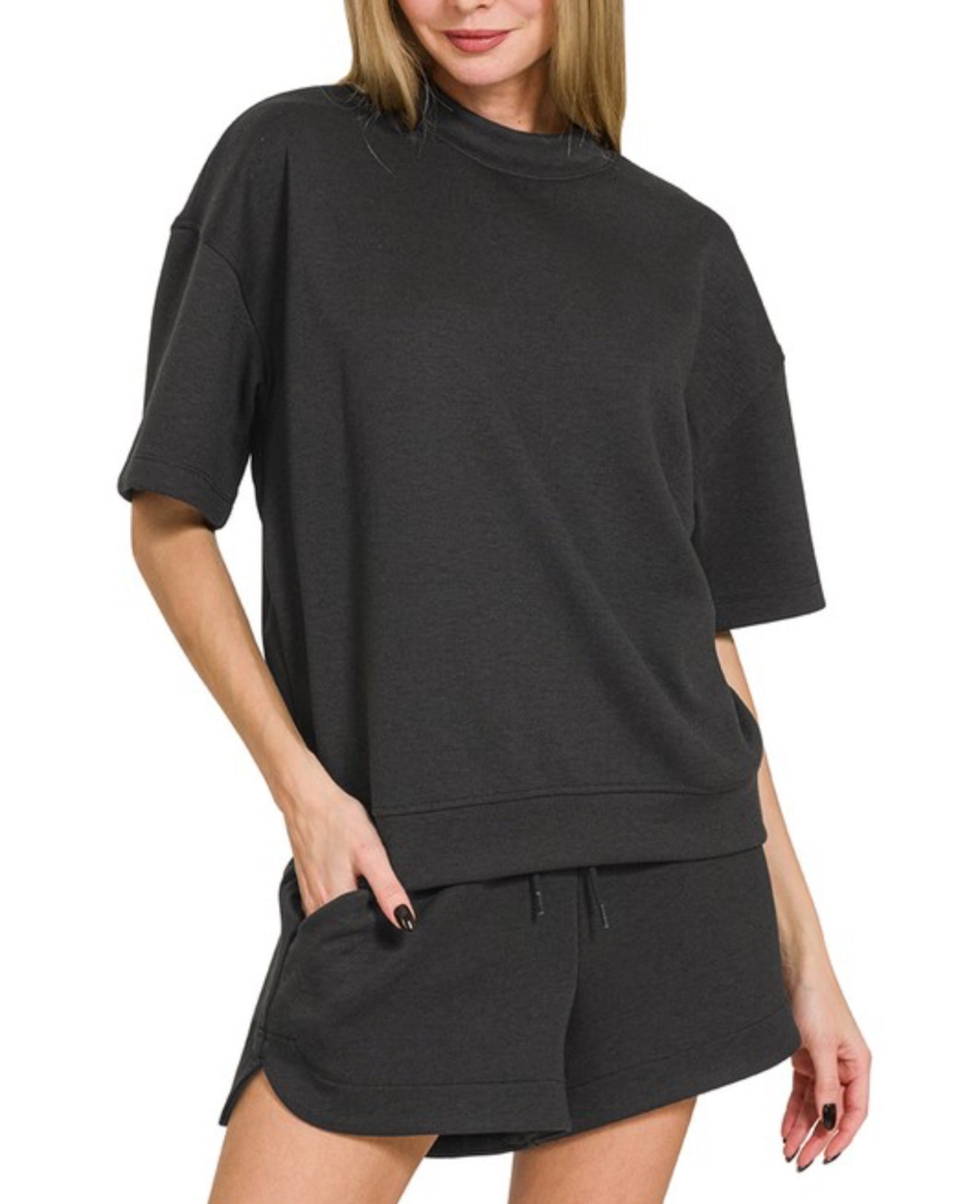 Butter soft top and shorts set