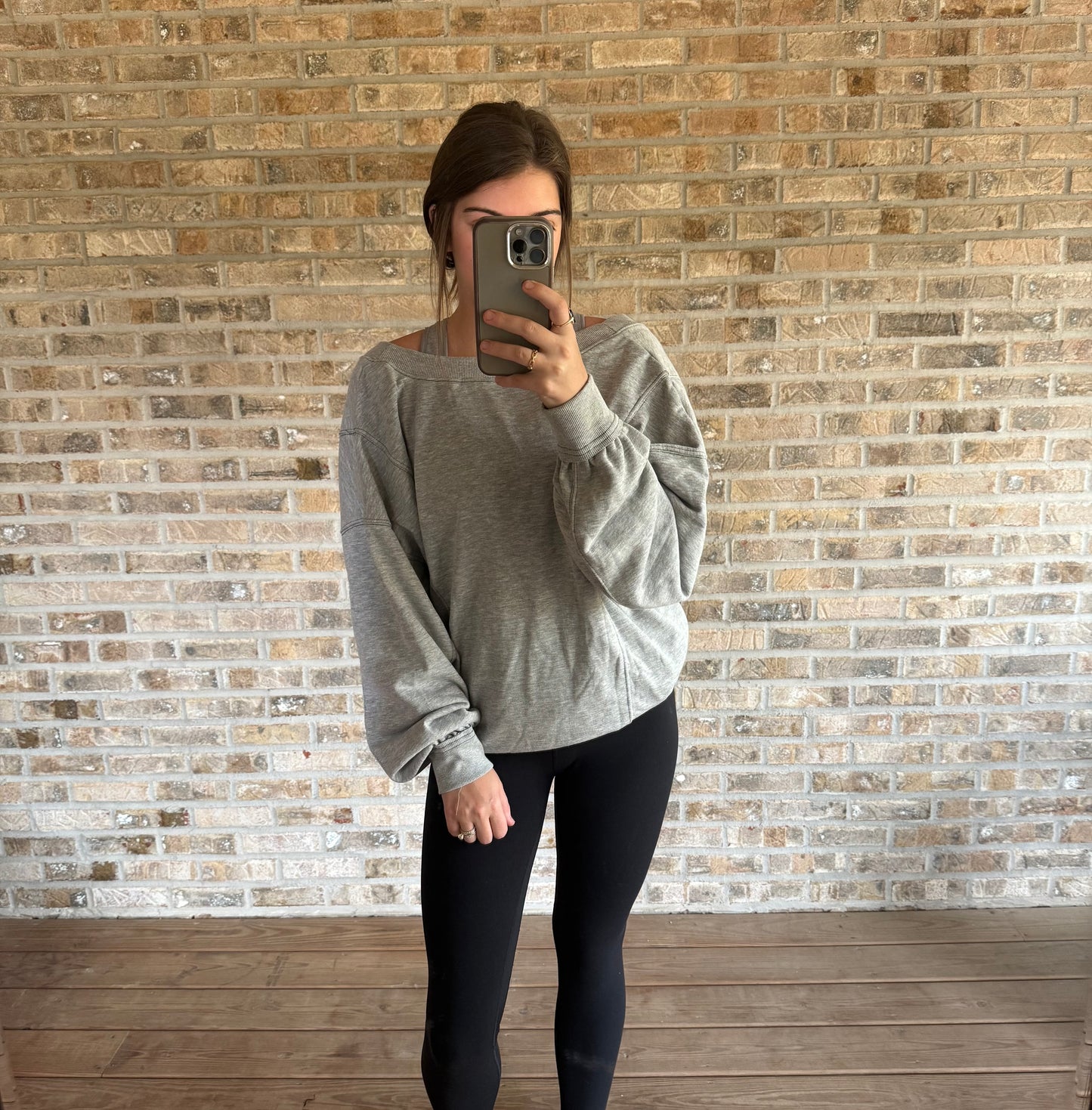 Grey Knot Back Pullover