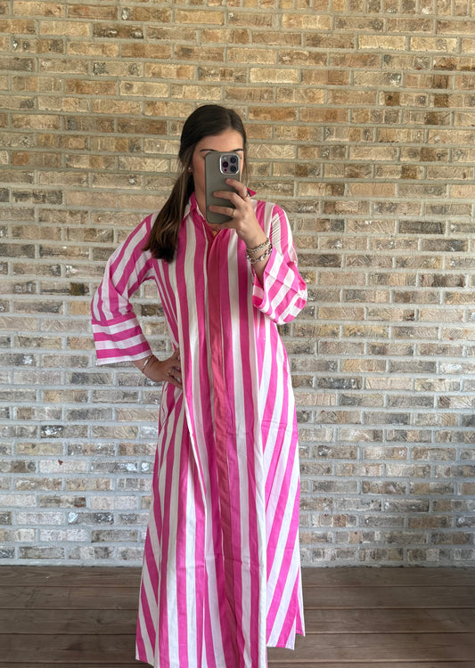 Pink Stripe Dress