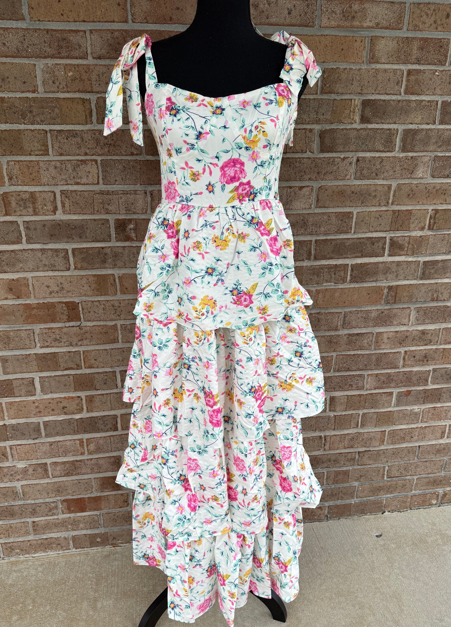 Floral print maxi dress