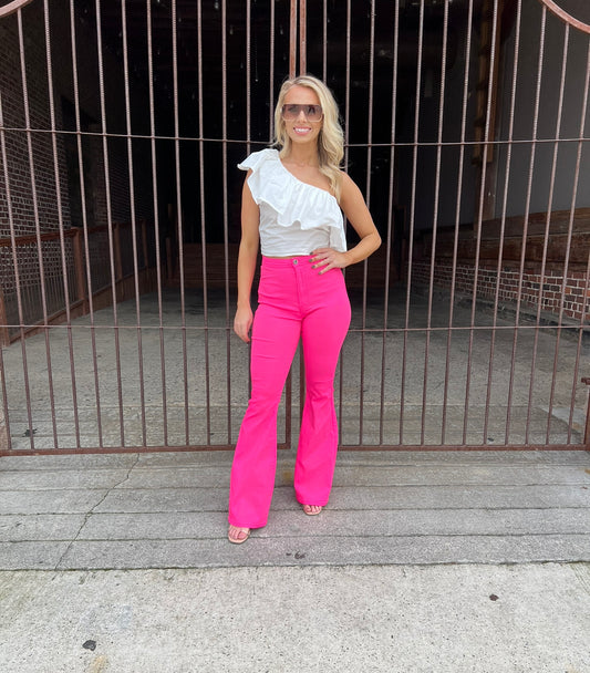 Pretty in pink bell bottoms
